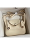 Hermes Mini Lindy Handmade Bag In Nata Clemence Leather Replica