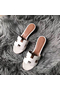 Hermes Oasis Sandals In White Epsom Leather Replica