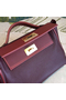 Hermes 24/24 29 Bag In Bordeaux Clemence Calfskin Replica