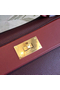 Hermes 24/24 29 Bag In Bordeaux Clemence Calfskin Replica