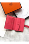 Hermes Bearn Mini Wallet In Rose Lipstick Epsom Leather Replica