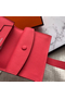 Hermes Bearn Mini Wallet In Rose Lipstick Epsom Leather Replica