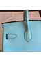 Hermes Birkin 25 Handmade Bag In Blue Atoll Epsom Calfskin Replica