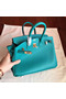 Hermes Birkin 25 Handmade Bag In Malachite Epsom Calfskin Replica