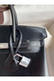 Hermes Birkin 25 Retourne Handmade Bag In Black Box Calfskin Replica