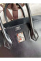 Hermes Birkin 25 Retourne Handmade Bag In Black Box Calfskin Replica