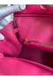 Hermes Birkin 25 Retourne Handmade Bag In Rose Tyrien Clemence Leather Replica