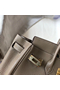 Hermes Birkin 25cm Bag In Tourterelle Clemence Leather GHW Replica