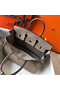 Hermes Birkin 25cm Bag In Tourterelle Clemence Leather GHW Replica