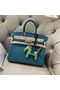 Hermes Birkin 25CM Epsom Bag Original Leather H25E Dark Green Replica
