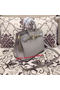 Hermes Birkin 25CM Tote Bag Original Leather H25 Grey Replica