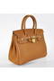 Hermes Birkin 25CM Tote Bags Togo Leather Camel Godlen Replica