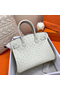 Hermes Birkin 30 Handmade Bag In Beton Ostrich Skin Replica