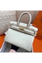 Hermes Birkin 30 Handmade Bag In Beton Ostrich Skin Replica