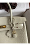 Hermes Birkin 30 Handmade Bag In Craie Crocodile Niloticus Matte Skin Replica