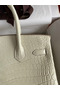 Hermes Birkin 30 Handmade Bag In Craie Crocodile Niloticus Matte Skin Replica