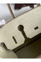 Hermes Birkin 30 Handmade Bag In Craie Crocodile Niloticus Matte Skin Replica