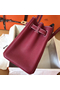 Hermes Birkin 30 Handmade Bag In Ruby Clemence Leather Replica