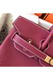 Hermes Birkin 30 Handmade Bag In Ruby Clemence Leather Replica