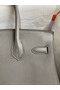 Hermes Birkin 30 Retourne Handmade Bag In Gris Meyer Clemence Leather Replica