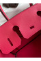 Hermes Birkin 30 Retourne Handmade Bag In Rose Red Clemence Leather Replica