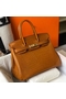 Hermes Birkin 30cm Bag In Gold Embossed Crocodile Leather Replica