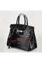 Hermes Birkin 30CM Tote Bags Black Iridescent Croco Leather Silver Replica