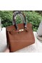 Hermes Birkin 30CM Tote Bags Brown Calfskin Leather BK30 Gold Replica