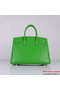 Hermes Birkin 30CM Tote Bags Green Clemence Leather Gold Replica
