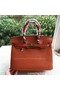 Hermes Birkin 30CM Tote Bags Orange Calfskin Leather BK30 Gold Replica