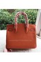 Hermes Birkin 30CM Tote Bags Orange Calfskin Leather BK30 Gold Replica