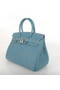 Hermes Birkin 30CM Tote Bags Smooth Togo Leather Blue Replica