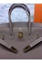 Hermes Birkin 35CM 30CM Tote Bag Grainy Leather H35H30 Grey Replica