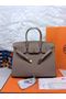 Hermes Birkin 35CM 30CM Tote Bag Grainy Leather H35H30 Grey Replica