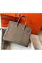 Hermes Birkin 35cm Bag In Gris Tourterelle Clemence Leather GHW Replica