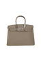 Hermes Birkin 35CM Tote Bag Gray Clemence Leather H35 Silver Replica