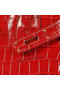Hermes Birkin 35CM Tote Bag Red Iridescent Croco Leather Gold Replica