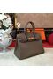 Hermes Birkin Bag Original Leather 17825 Grey Replica