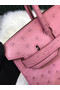 Hermes Birkin Bag Original Leather Ostrich skin HBK2530 pink Replica
