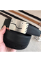 Hermes Black A Cheval Belt Buckle 32 MM Reversible Leather Replica
