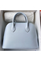 Hermes Bolide 1923 25 Handmade Bag In Blue Brume Epsom Calfskin Replica