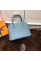 Hermes Bolide 31CM Calfskin Leather Tote Bag B3302 Light Blue Replica