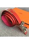 Hermes Collier de Chien belt buckle & Reversible leather strap 24 mm H0521 red Replica