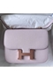 Hermes Constance 18 Handmade Bag In Mauve Pale Chevre Mysore Leather Replica