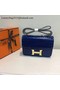 Hermes Constance Bag Croco Leather H9978C Blue Replica