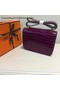 Hermes Constance Bag Croco Leather H9978C Purple Replica
