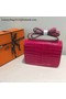 Hermes Constance Bag Croco Leather H9978C Rose Replica