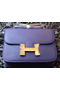 Hermes Constance Bag Litchi Leather H9998 Royal Replica
