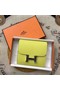 Hermes Constance Wallets espom leather H2297 yellow Wallets Replica
