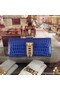 Hermes Croco Leather Clutch H88017 Blue Replica